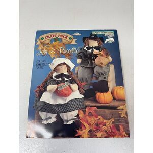 Daisy Kingdom John & Priscilla Pilgrim Doll Kit Ensemble For Poupée 16" Finished